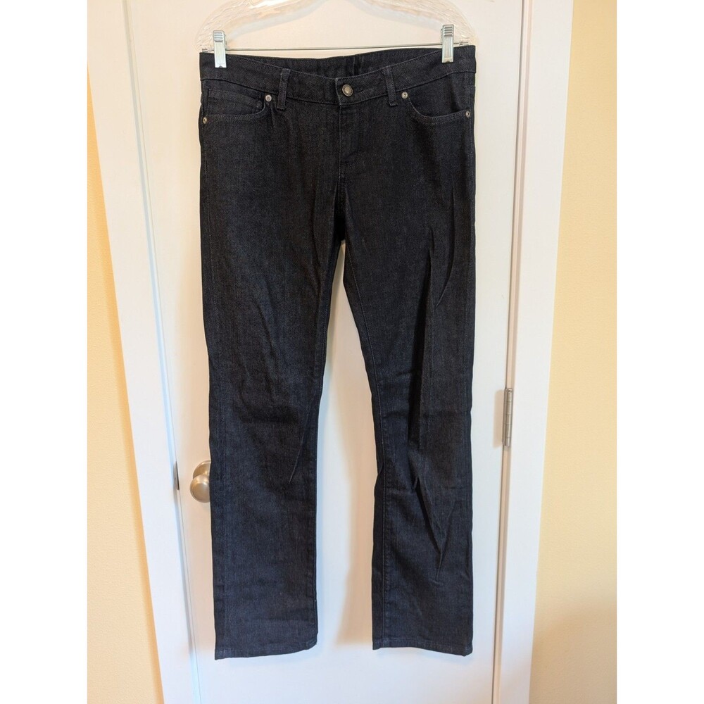 Patagonia Iron Clad Jeans Women's 30 Blue Straight Leg Dark Wash Organic Cotton